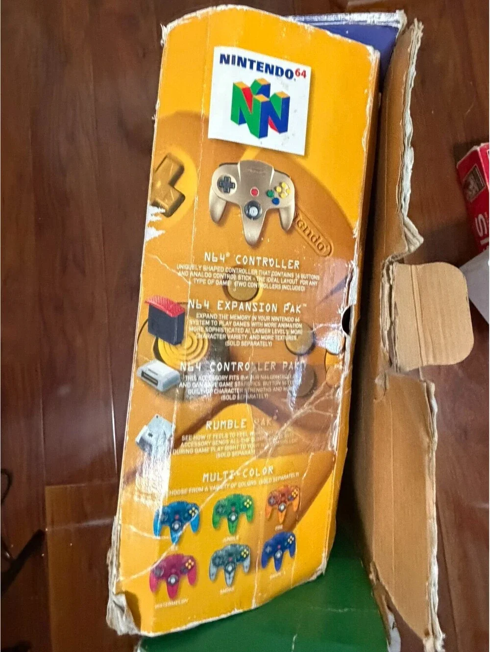 Nintendo 64 Toys 'R' Us Limited Edition Gold Console w/ Box, 2 Controllers N64